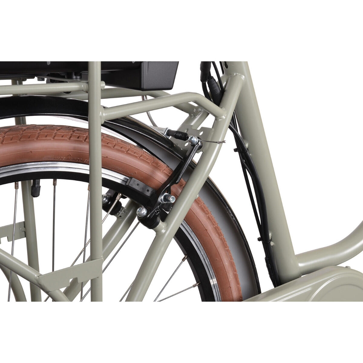 Villette Vintage retro elektrische fiets groen 6/7