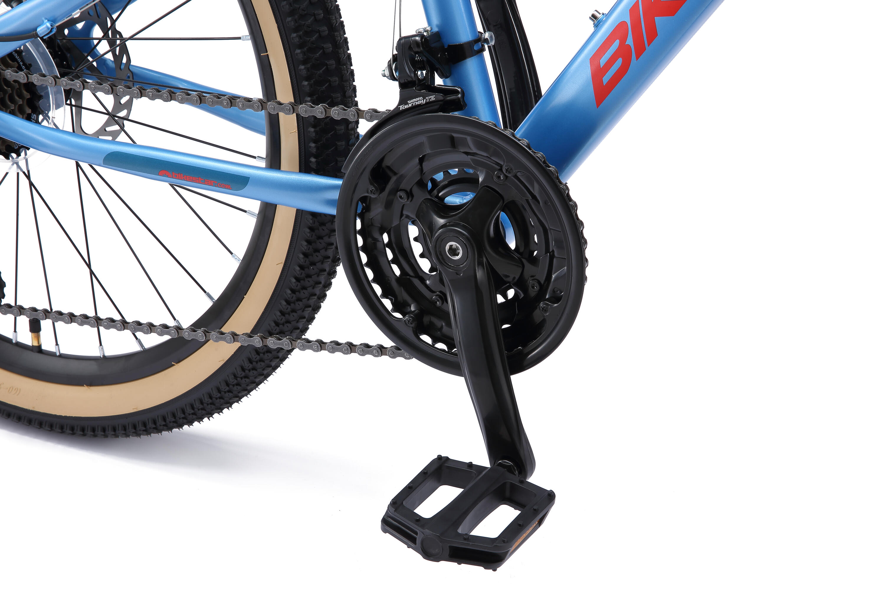 VTT 24" vélo enfant 9 ans, semi-rigide, 21 vitesses, frein à disque 6/7