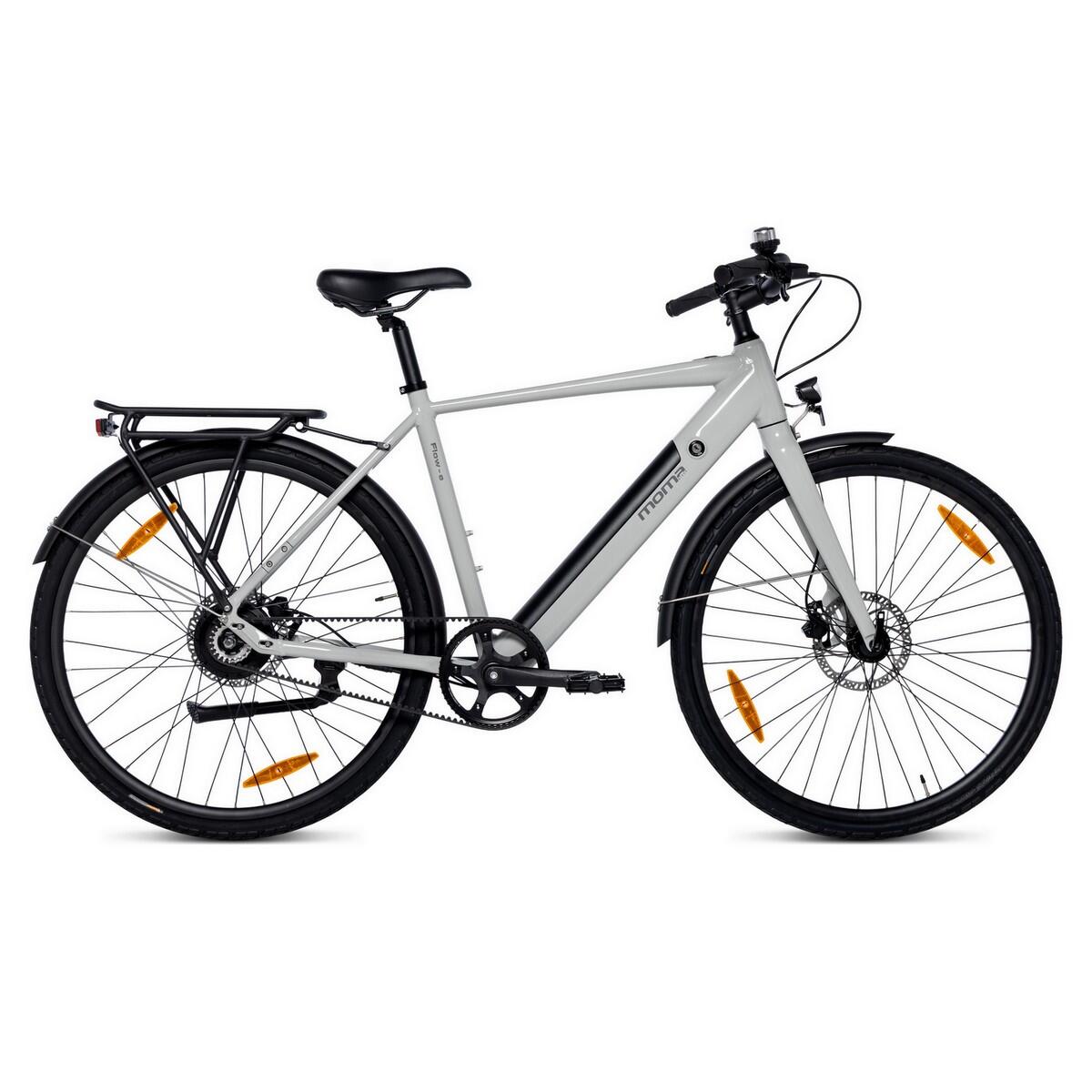 Moma Bikes - Vélo Ville, Transmission Automatique Avec Courroie, Moteur Bafang Dual Speed - Vélo Ville - Gris - No Size - Decathlon