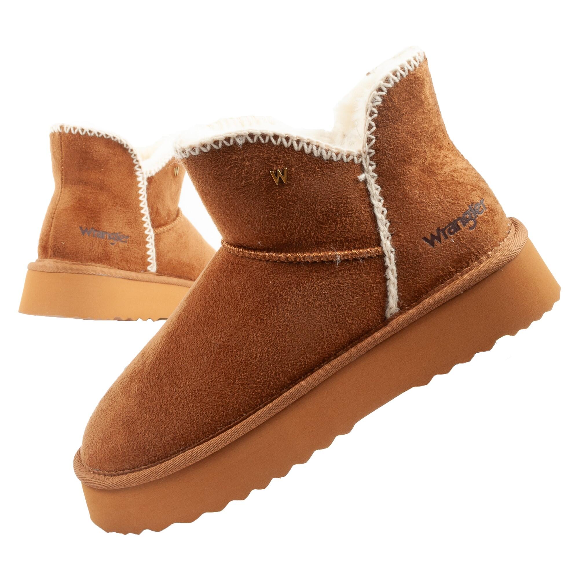 Wrangler - Bottes D'Hiver À Hauteur De Cheville Pour Femmes Wrangler Elsa Doublées - Bottes De Neige - Beige - Decathlon
