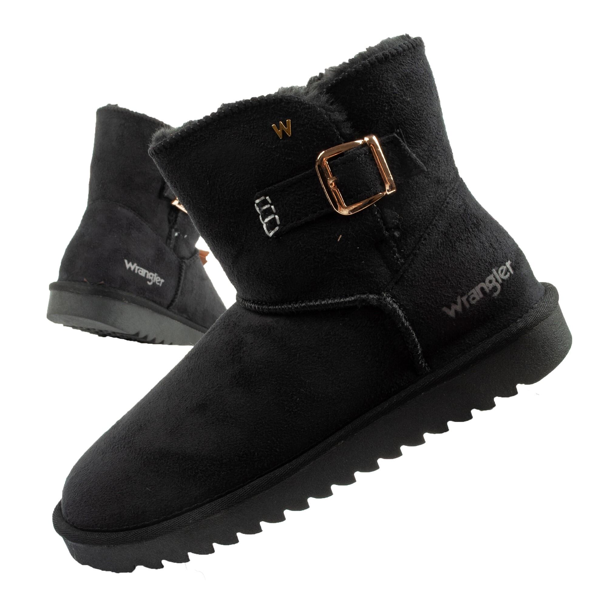 Wrangler - Bottes D'Hiver À Hauteur De Cheville Pour Femmes Wrangler Elsa Doublées - Bottes De Golf - Noir - Decathlon
