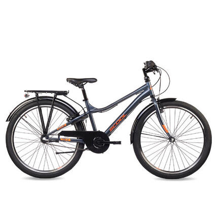troX, 20 Zoll Kinderfahrrad, 3-Gang, Schwarz/Neongrün, 115–130 cm, 6–9 Jahre