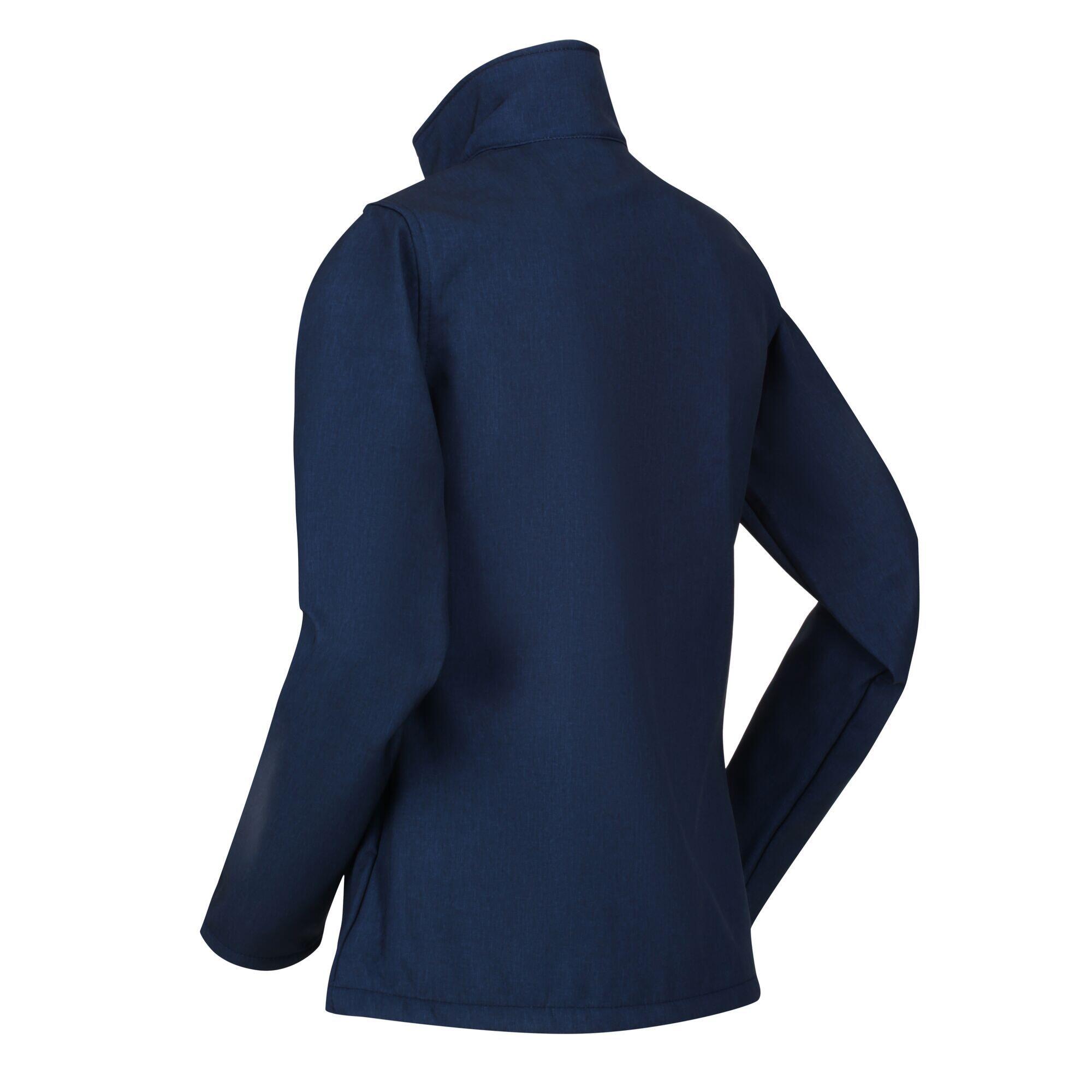 Womens/Ladies Connie V Softshell Walking Jacket (Navy Marl) 4/5