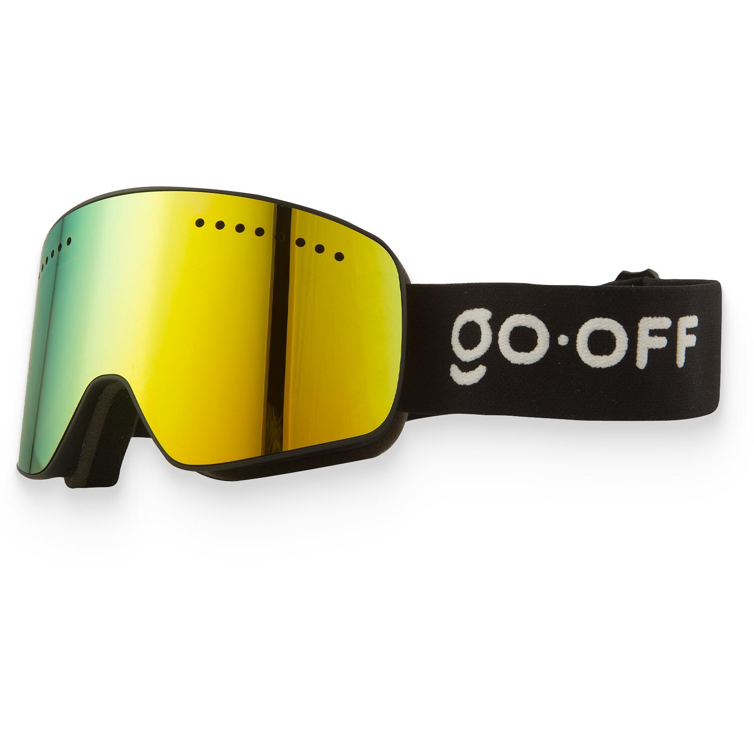 Go-off - Masque Ski/snowboard Go-off Magnet – Vert-or - Masque De Ski - Noir|vert - No Size - Decathlon