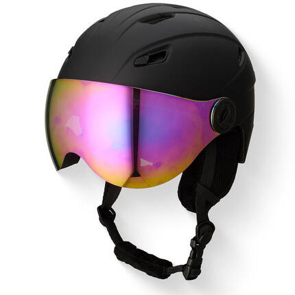 Casque de ski GO-OFF SPEED avec visière – noir – taille M