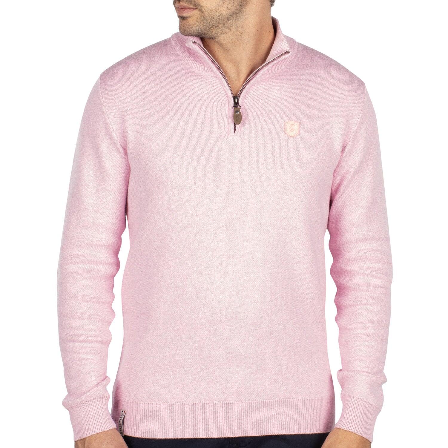 Shilton - Pull Camionneur Uni Homme - Polo Manches Longues - Rose - Decathlon
