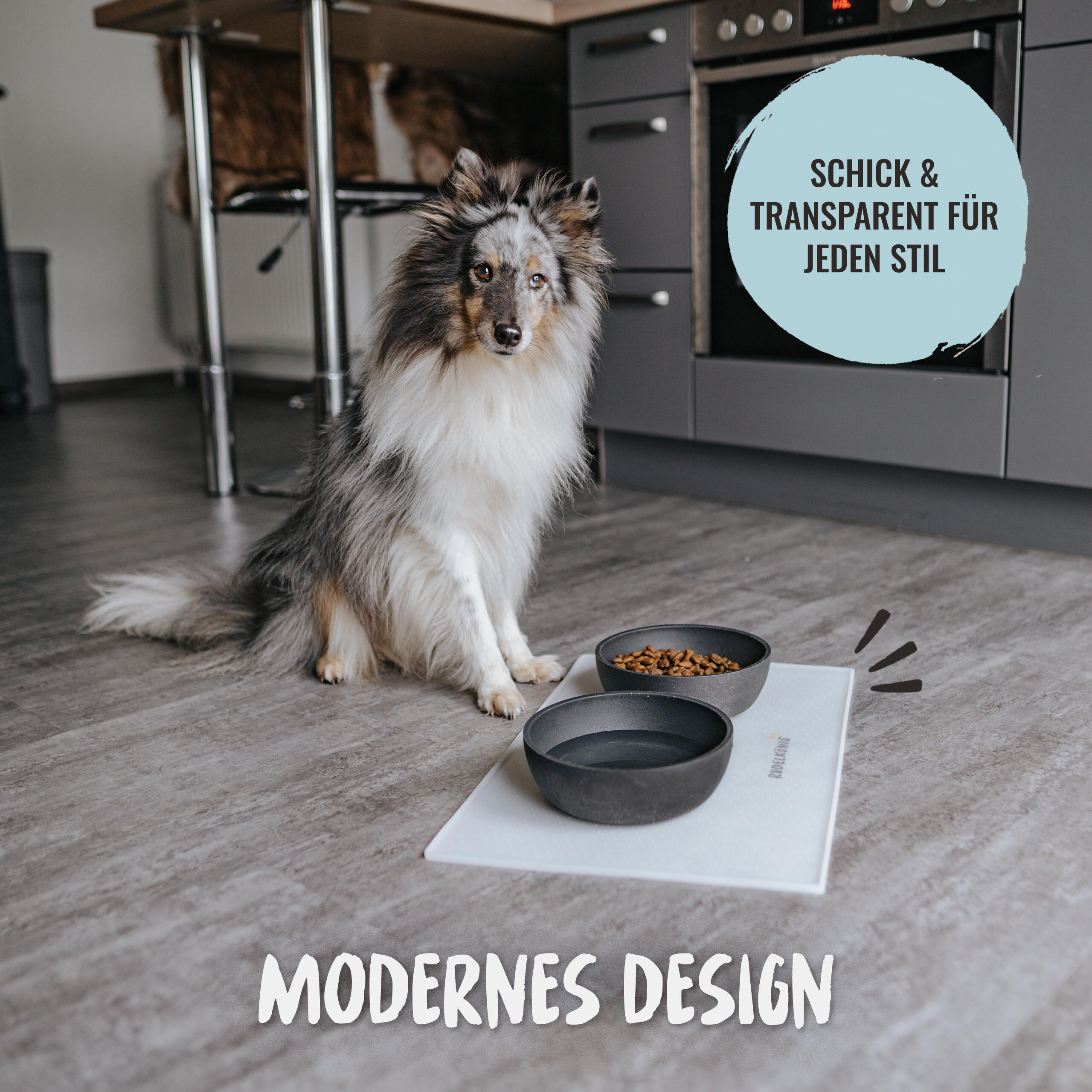 Rudelkönig Tapis pour gamelle pour chiens et chats 6/6