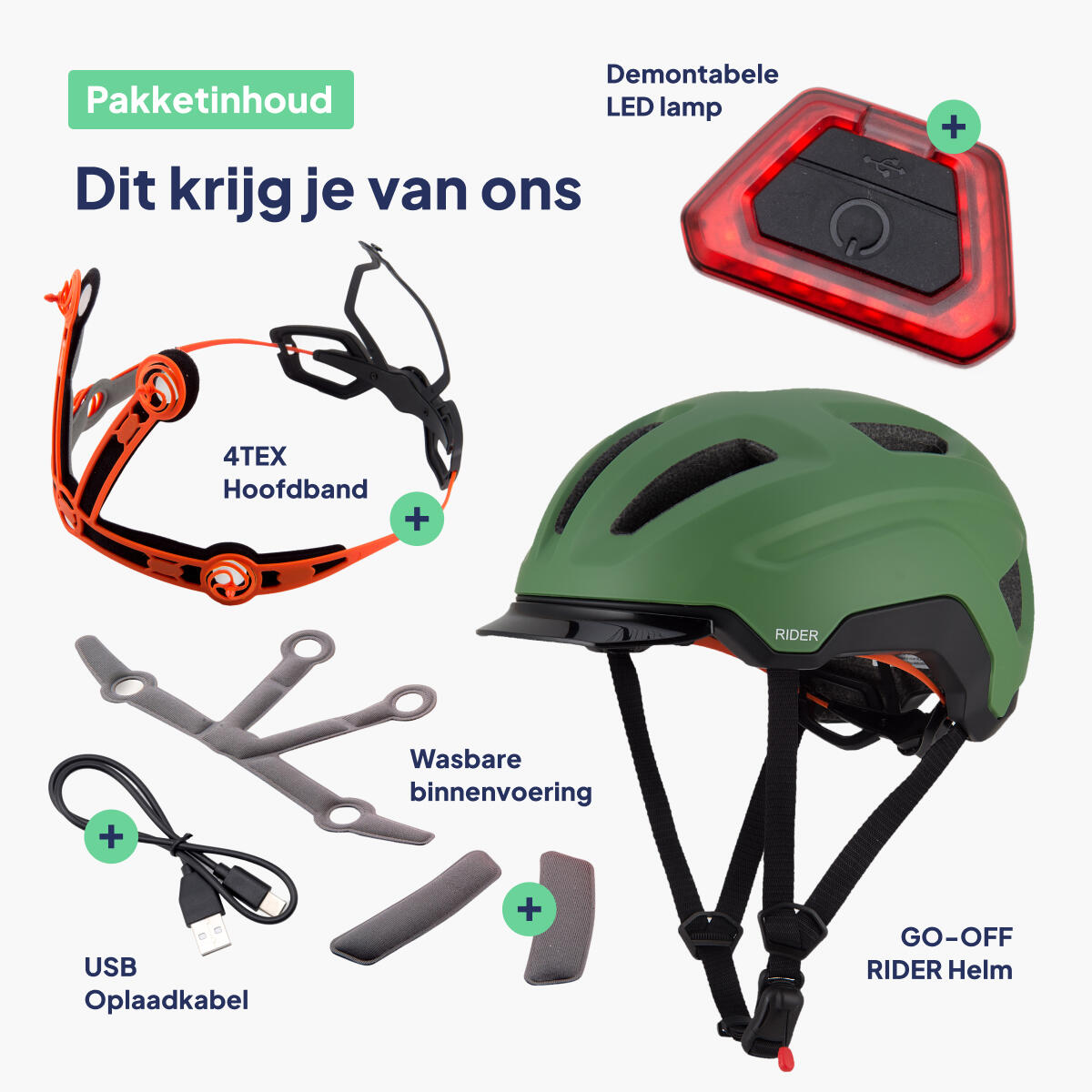 Casque vélo GO-OFF RIDER SMART avec visière 7/7