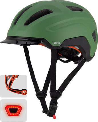 GOOFF RIDER SMART fietshelm met zonneklep - maat S