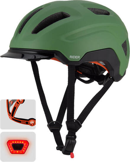 GO-OFF RIDER SMART fietshelm met zonneklep