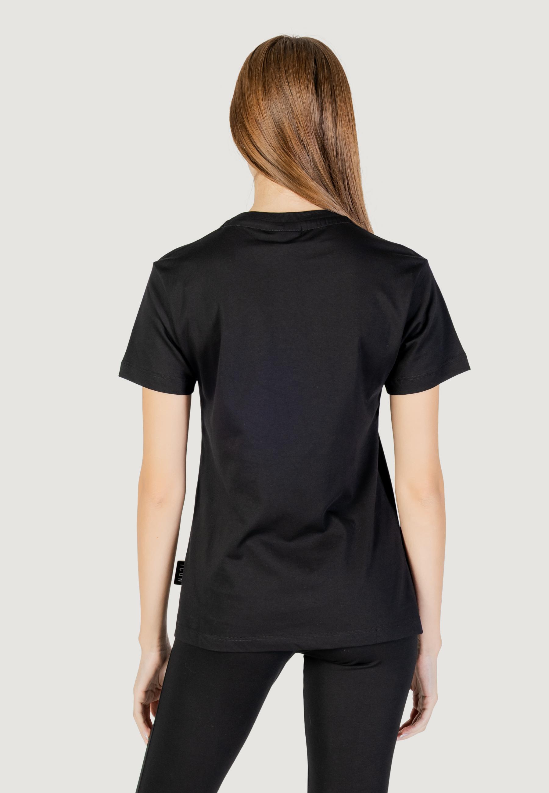 t-shirt crop top  FEMME noir 2/5