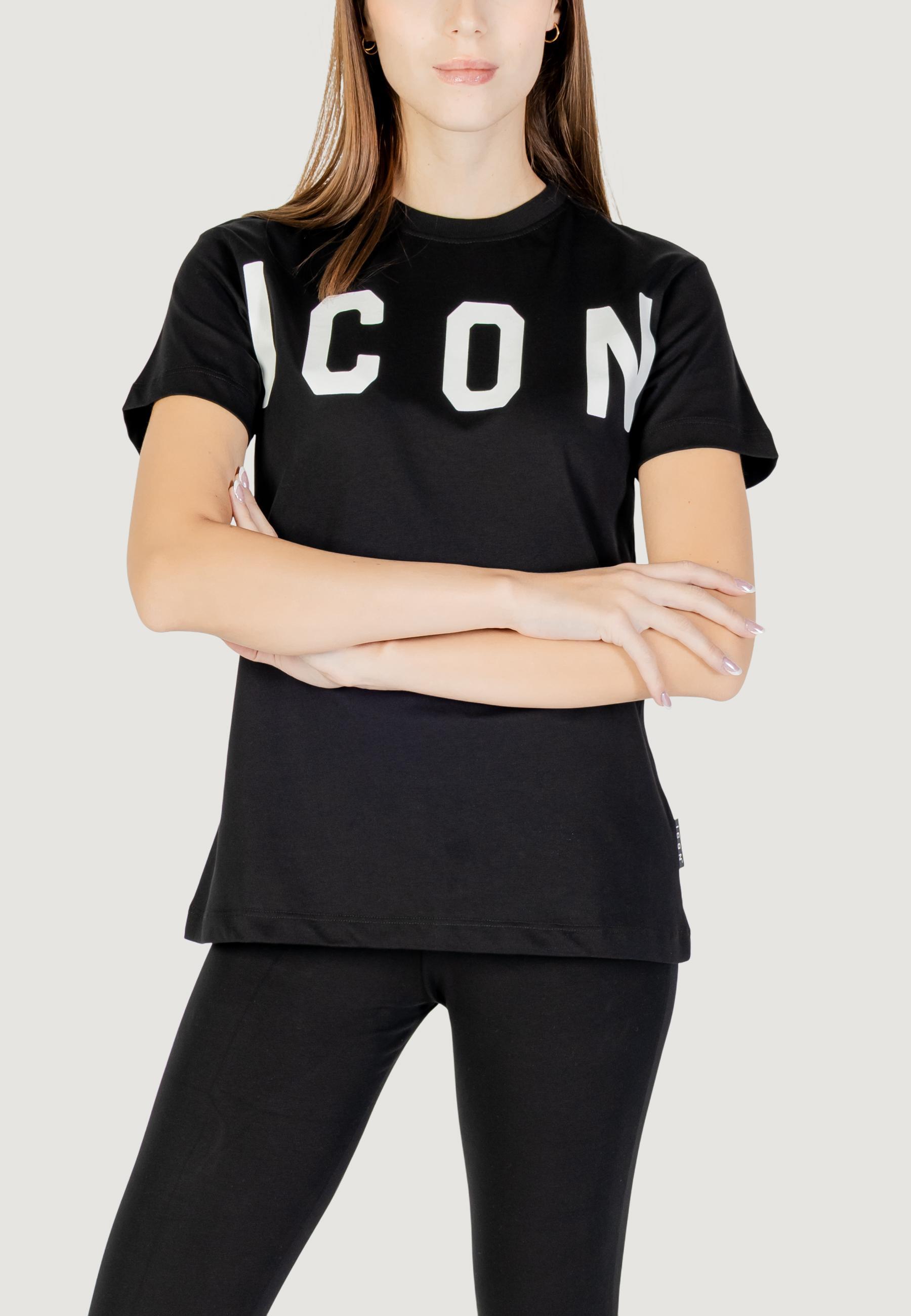 t-shirt crop top  FEMME noir 1/5