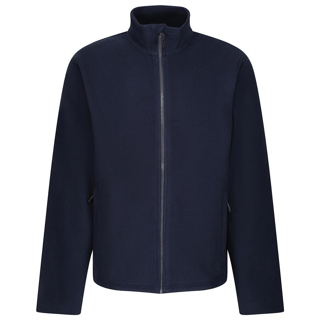 Mens Microfleece Recycled Jacket (Navy) 1/4