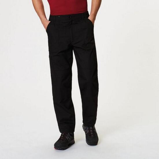 Mens Sports Nouveau Pantalon D'action Doublé (Noir)