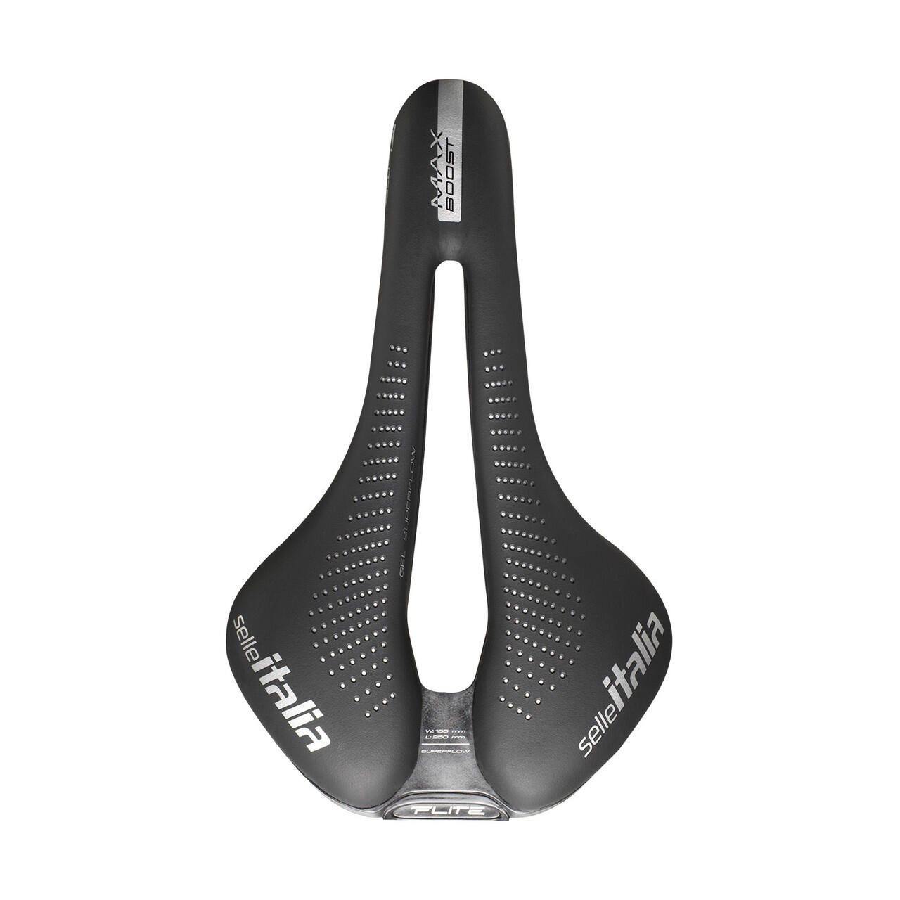 MAX FLITE Boost Gel TI 316 Superflow zadel, zwart 2/6