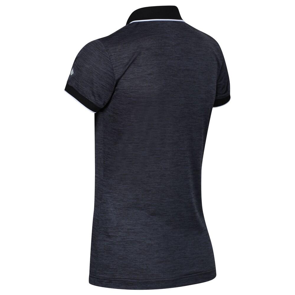 Womens/Ladies Remex II Polo Neck TShirt (Black) 2/5