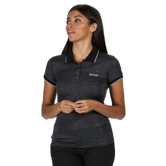 Polo Manches Courtes REMEX Femme (Noir)