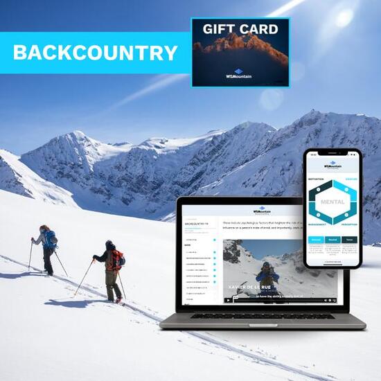 Geschenkgutschein - Online-Bergsicherheitstraining – BACKCOUNTRY-Kurs