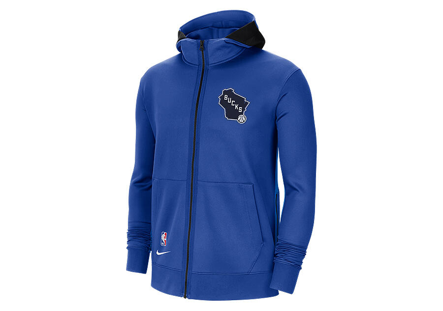 Bluza męska nike nba milwaukee bucks showtime city edition therma flex hoodie