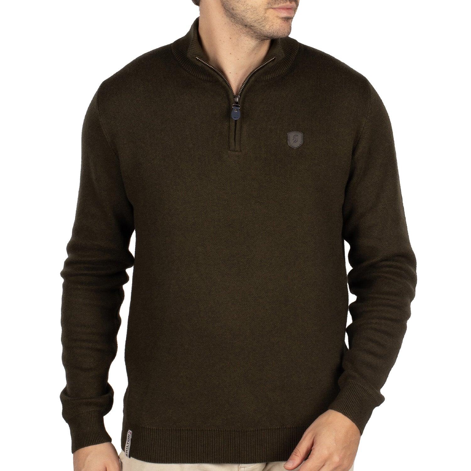 Shilton - Pull Camionneur Uni Homme - Polo Manches Longues - Vert - Decathlon