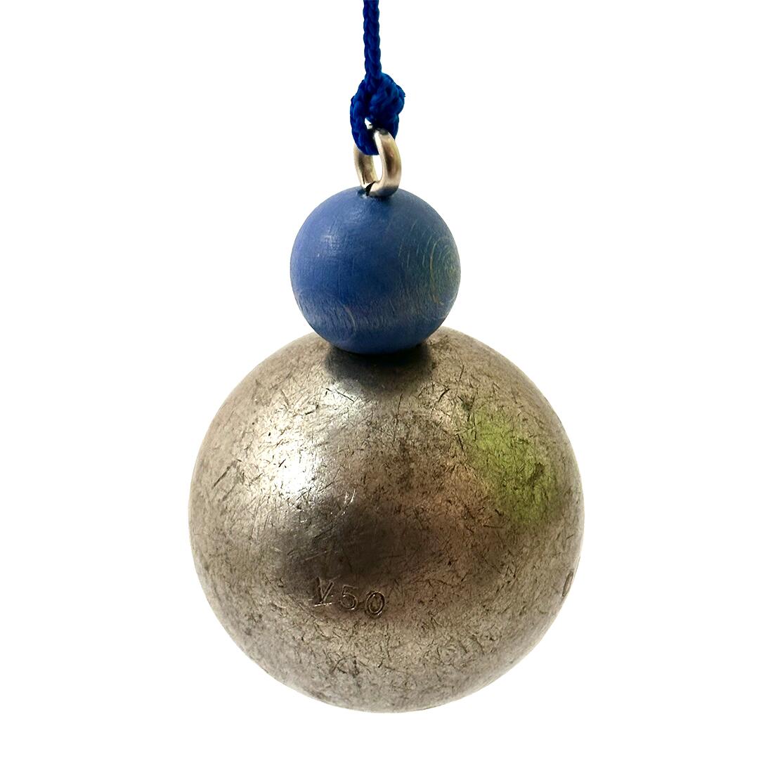 Bouleset couleur bleu pastel-1 boule aimantée-1 traceur de terrain-1 cochonnet 3/7