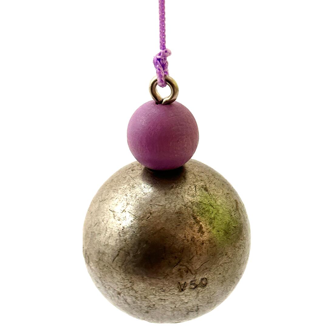 Bouleset couleur violet clair-1 boule aimantée-1 traceur de terrain-1 cochonnet 3/7