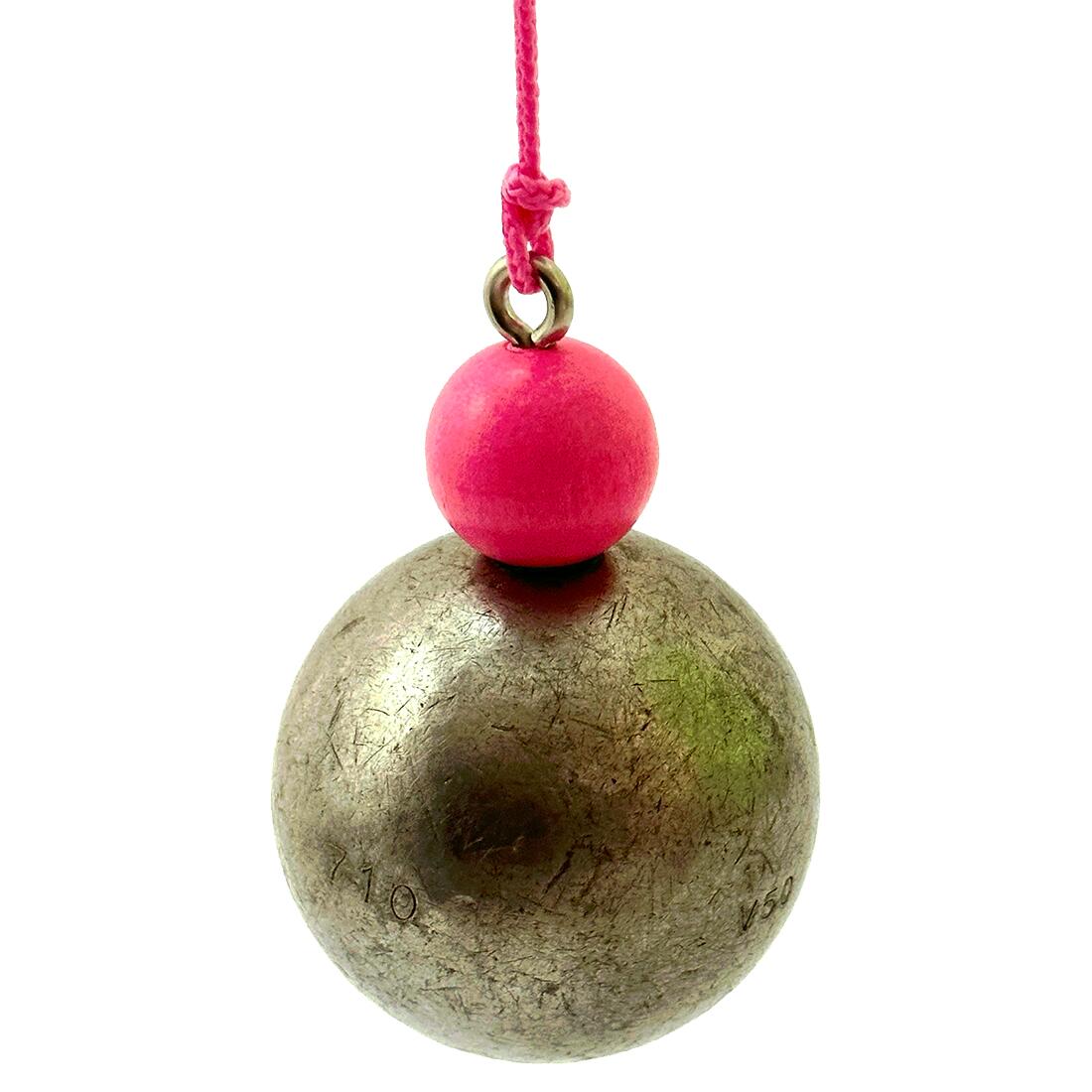 Bouleset couleur néon magenta-1 boule aimantée-1 traceur de terrain-1 cochonnet 3/7
