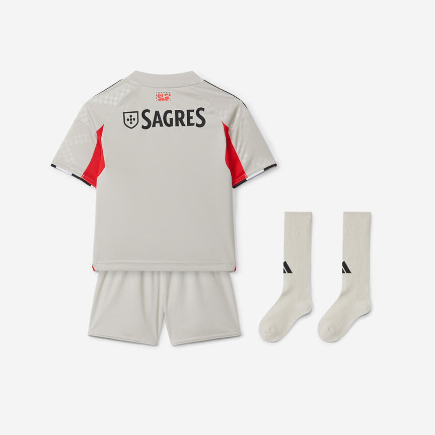 Mini Kit Alternativo Bege SL Benfica 2025-2026 2/4
