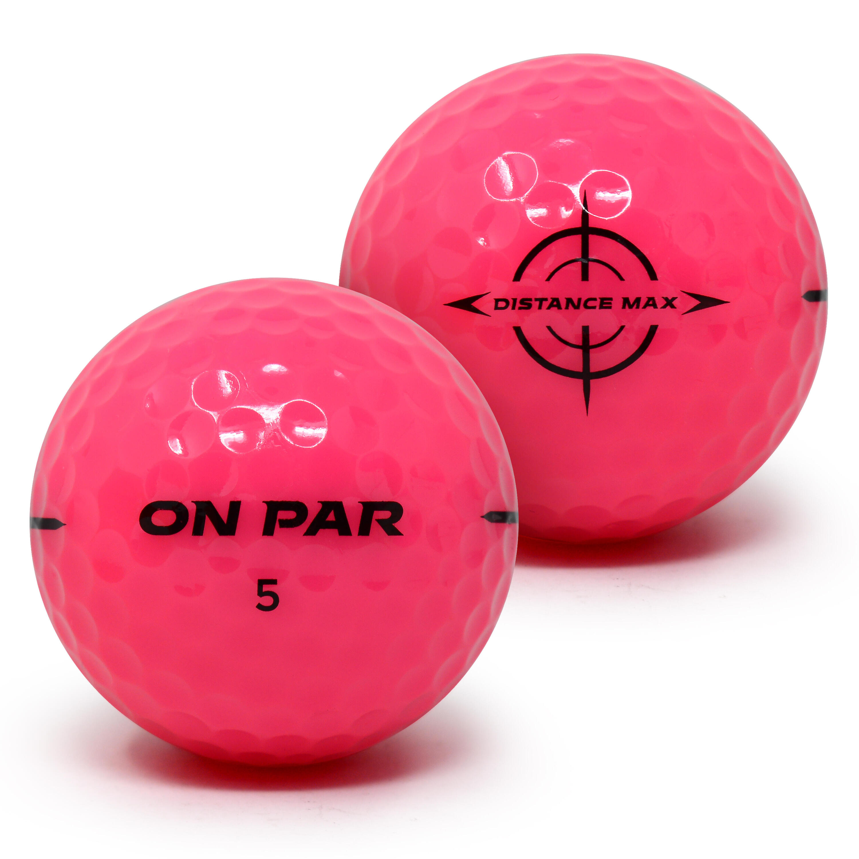 Balle de golf pack 12 rose - Distance Max 3/6
