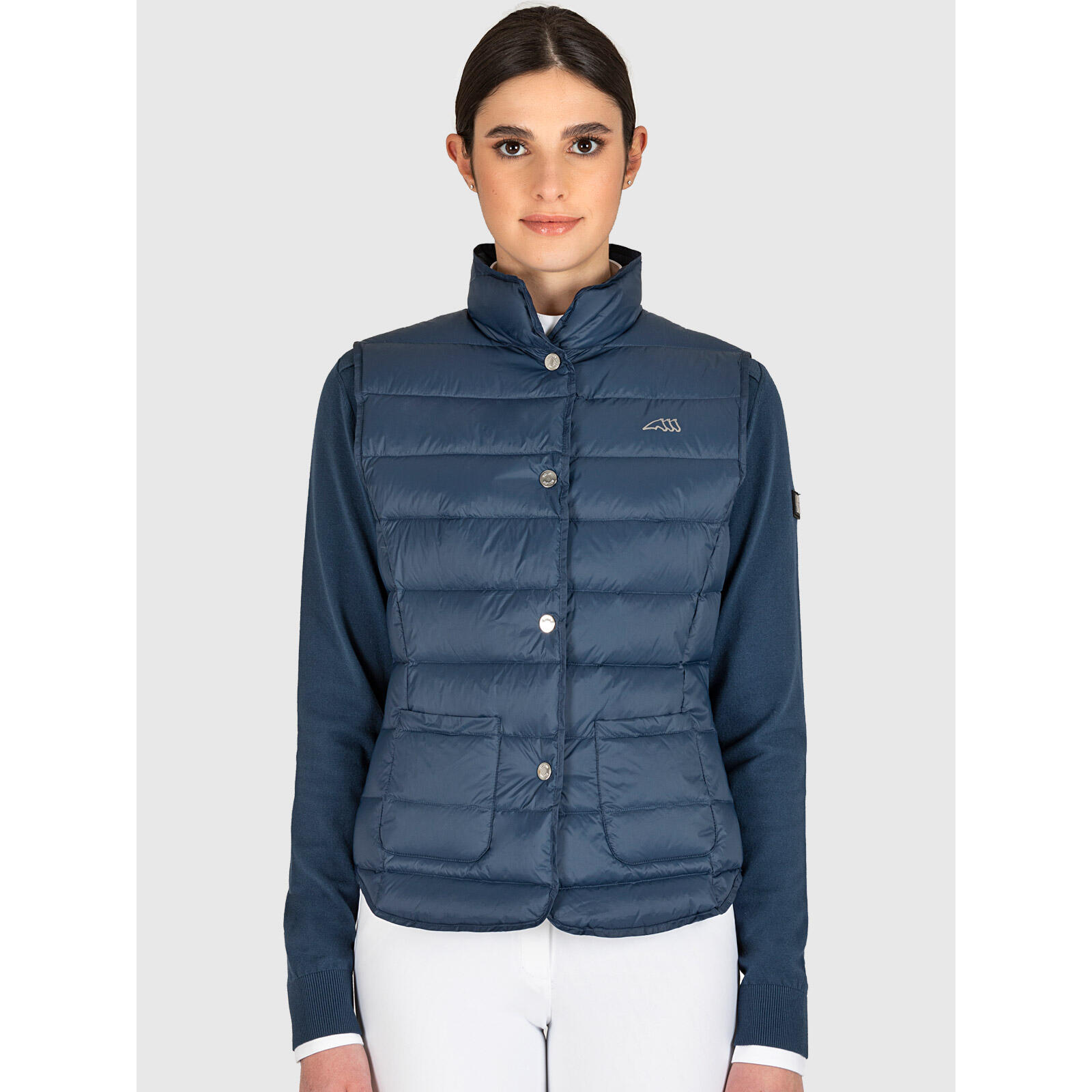 Eqode By Equiline - Doudoune Ultra-légère Femme Equiline Ebice - Doudoune Synthétique - Bleu - Decathlon