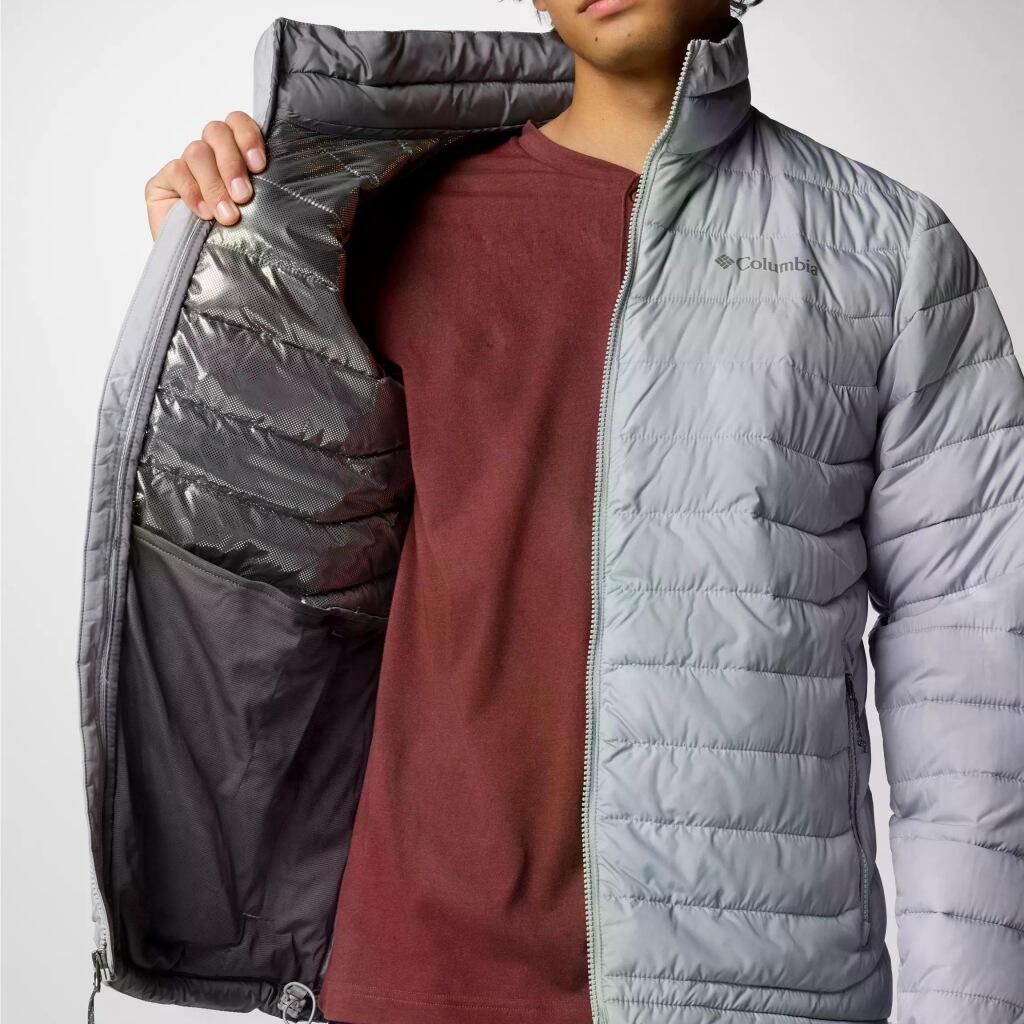 Veste Columbia Modèle Powder Lite Ii Jacket Couleur Gris 3/5