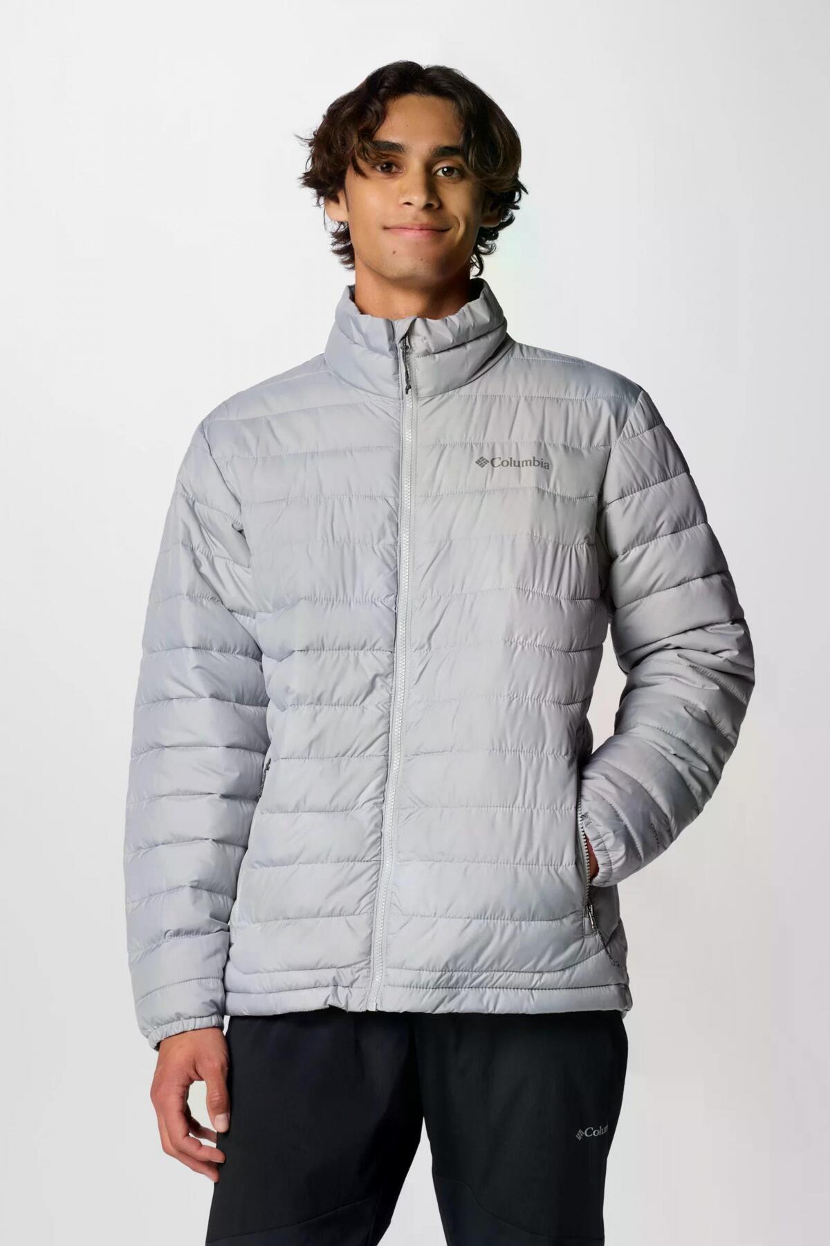 Veste Columbia Modèle Powder Lite Ii Jacket Couleur Gris 5/5