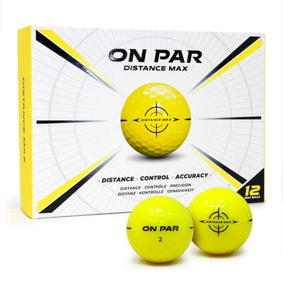 Golfbal pack 12 yellow - distance max