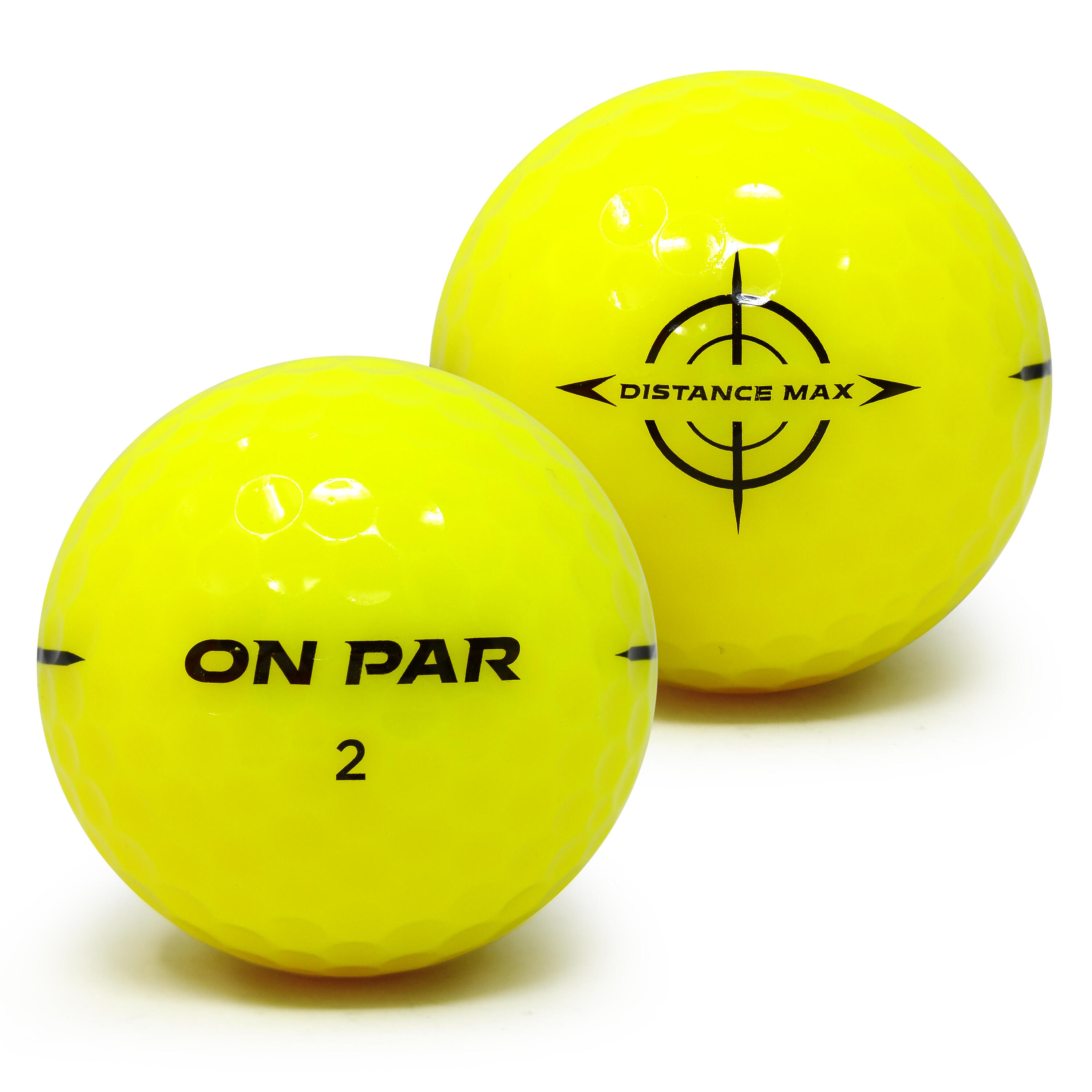 Balle de golf pack 12 jaune - Distance Max 3/6