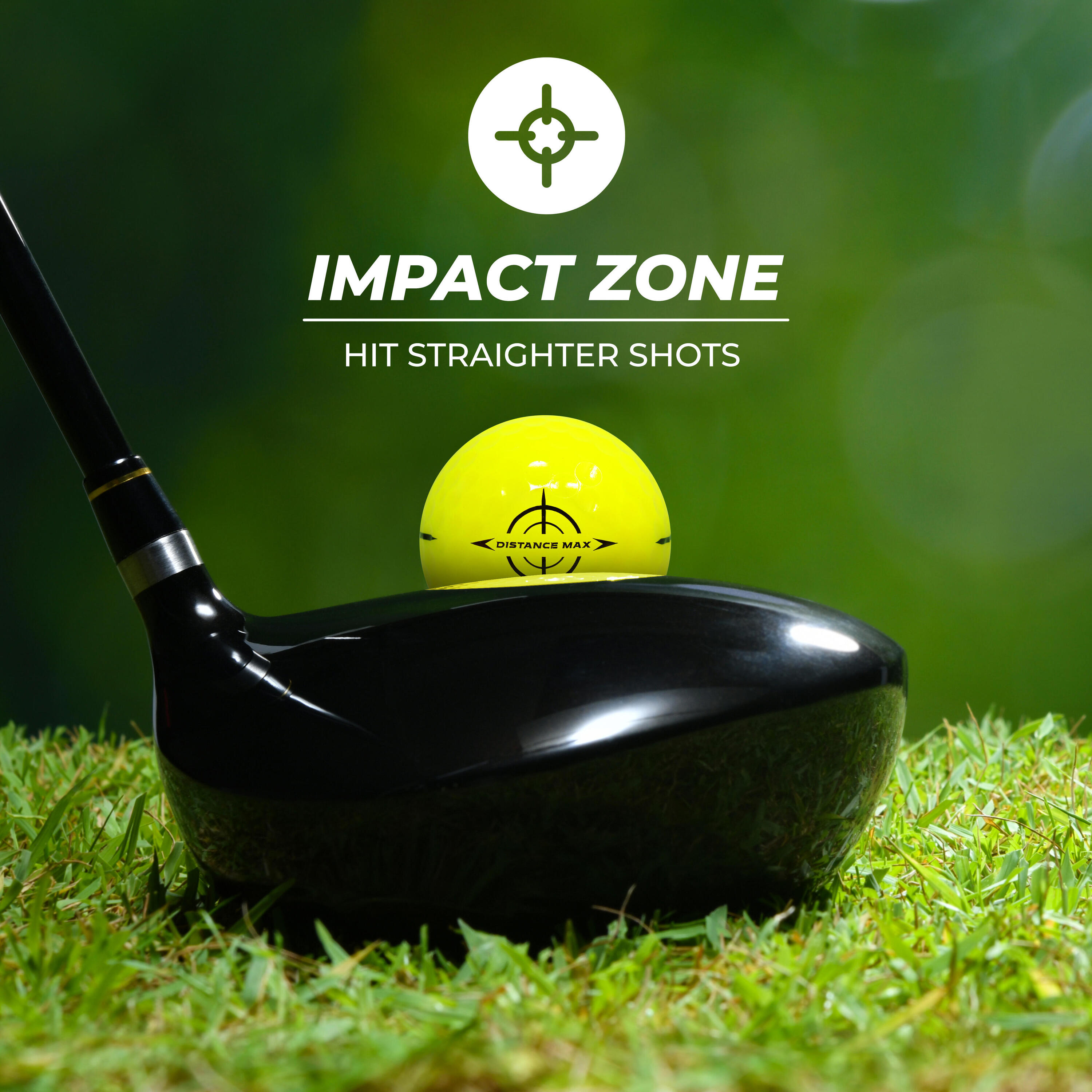 Balle de golf pack 12 jaune - Distance Max 4/6