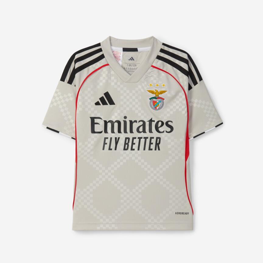 SL Benfica Beige Uit Jeugd Kit 2025-2026 2/3