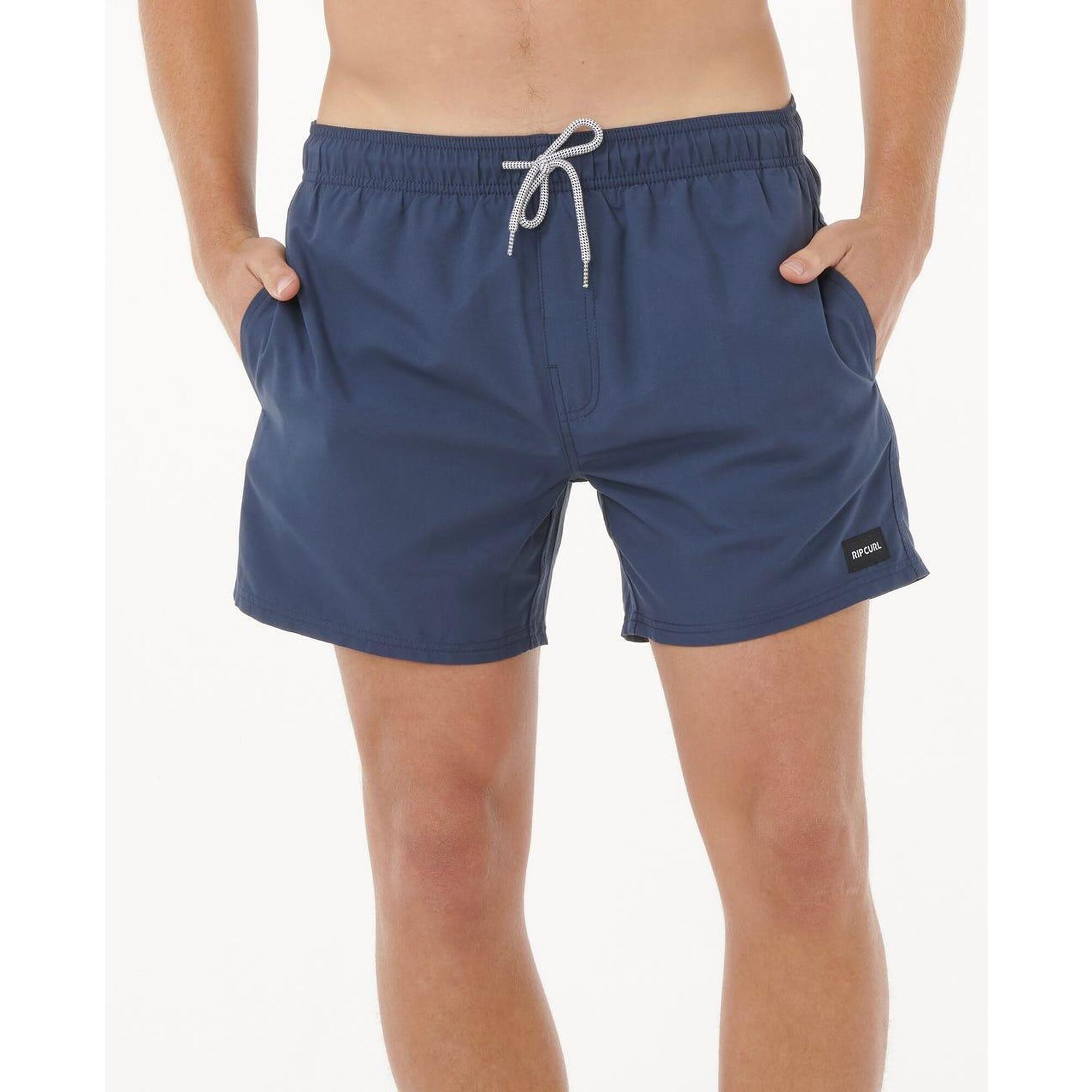 Rip Curl - Short De Bain Homme Volley Offset 15’’ Marine - Bas De Maillot De Bain (bikini) - Bleu - S - Decathlon