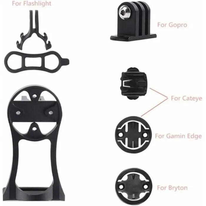 Supporto bici universale Garmin Bryton CatEye GoPro luce 4/5