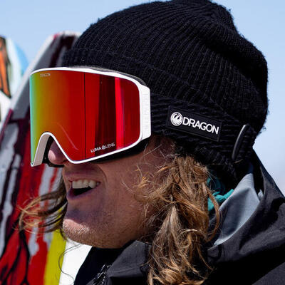 Nfx mag otg unisex skibril - icon red/ll red ion & ll light rose