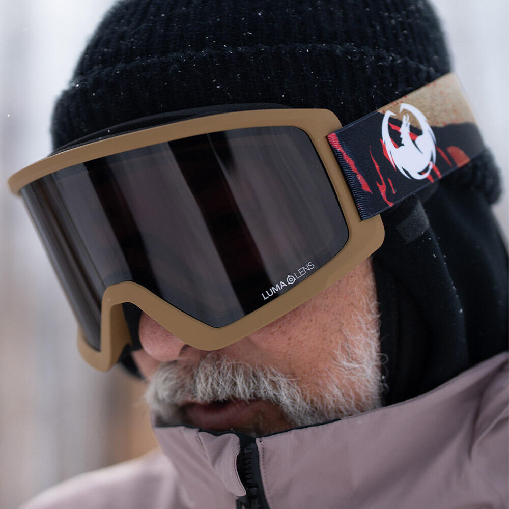 Dragon - Dx3 L Otg Lunettes De Ski Unisexes - Iguchi Lite Signature 2025/ll Dark Smoke - Masque De Ski - Gris|marron - Taille Unique - Decathlon