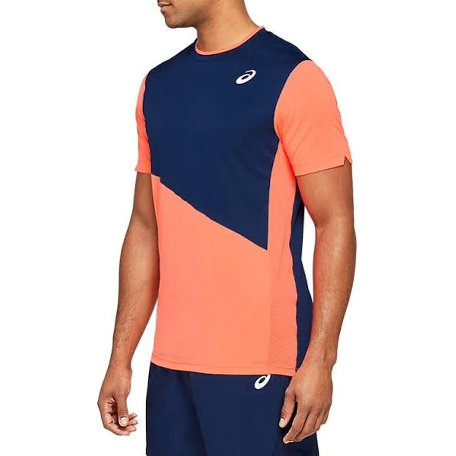 Camiseta Asics Club Navy Coral 4/5