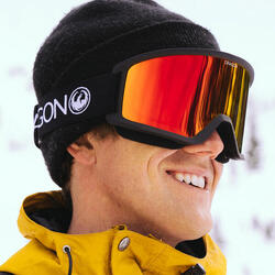 DX3 OTG Lunettes De Ski Unisexes - Black/Lumalens Red Ion