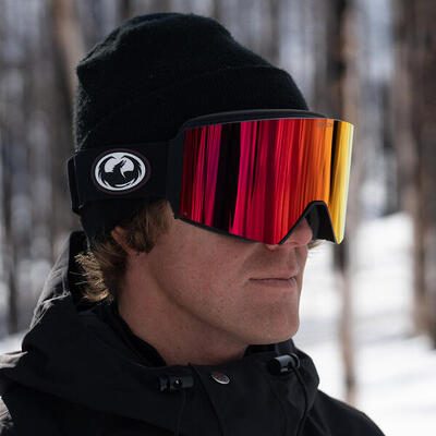 Rvx mag otg unisex skibril - deep plum/ll silver ionized & ll violet