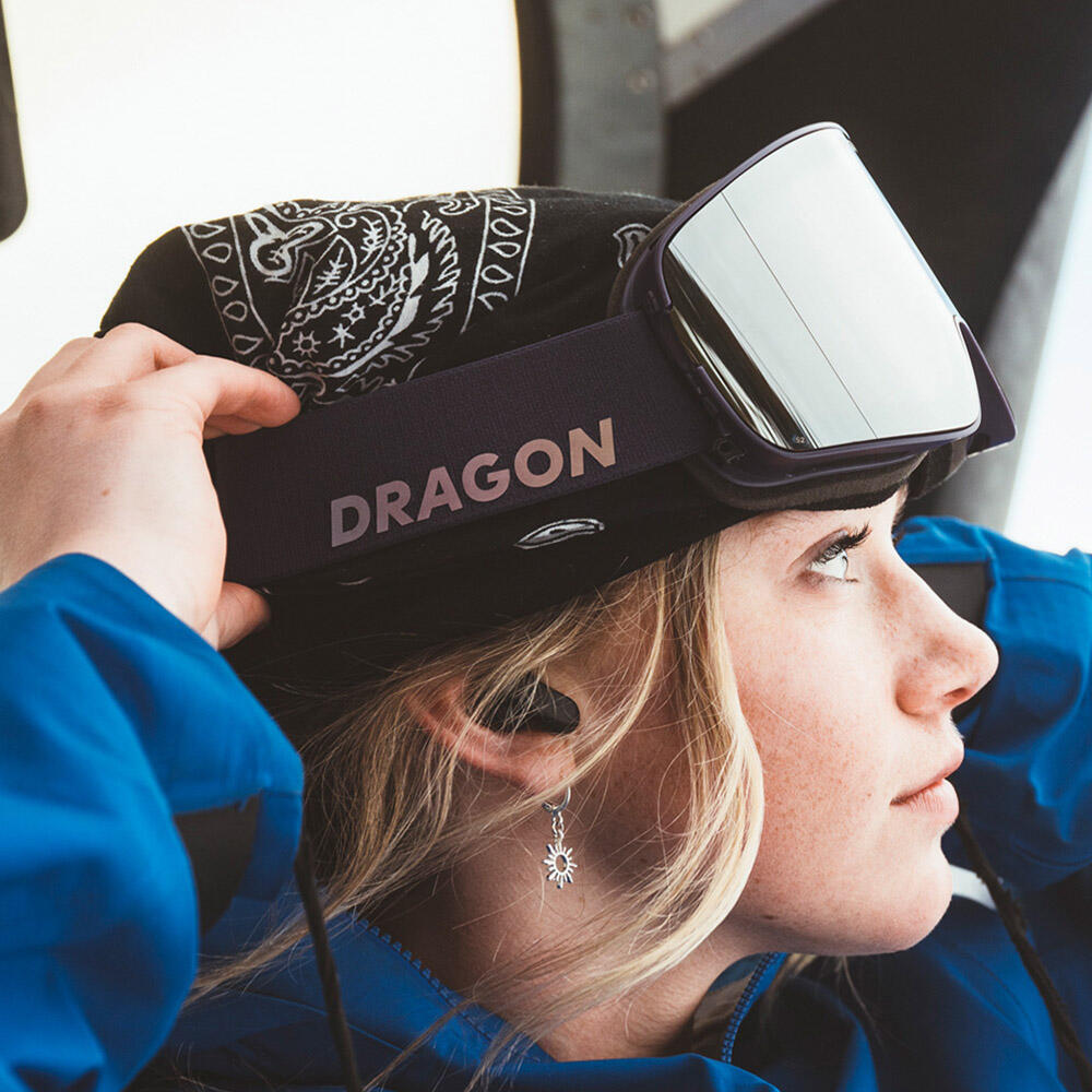 Dragon - Nfx2 Lunettes De Ski Unisexes - Deep Plum/ll Silver Ionized & Ll Violet - Masque De Ski - Gris|violet - Taille Unique - Decathlon