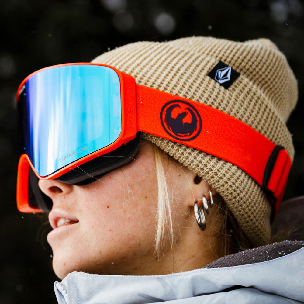 NFX MAG OTG Unisex Snow Goggles - Flame/LL Blue Ionized & LL Light