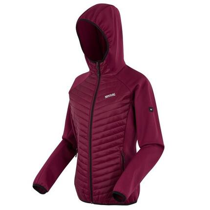 Veste Andreson matelassée hybride extensible à capuche déperlante pour femme