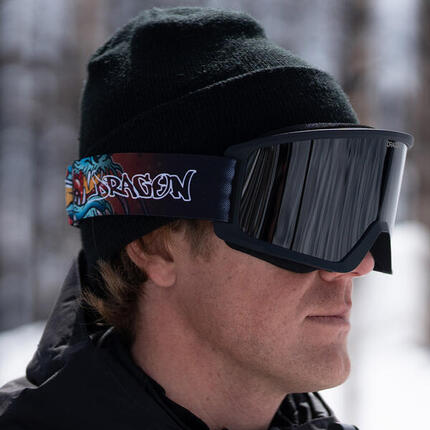 DX3 OTG Lunettes De Ski Unisexes - SPYDER Cobalt Block Camo/LL Dark Smoke