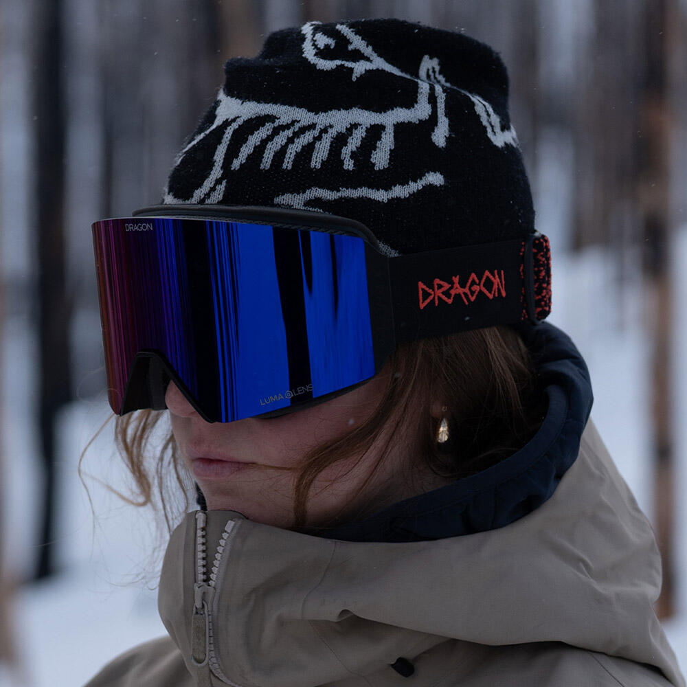 Dragon - Rvx Mag Otg Lunettes De Ski Unisexes - Thrill/ll Solace Ir & Ll Light Rose - Masque De Ski - Noir|rose|violet - Taille Unique - Decathlon