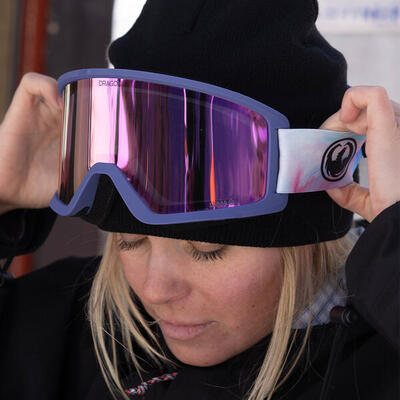 Dx3 plus otg unisex skibril - deep plum/ll silver ionized & ll violet