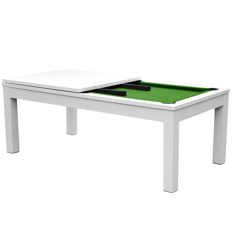 Tavolo da biliardo convertibile Eddie tappeto bianco verde 2/7